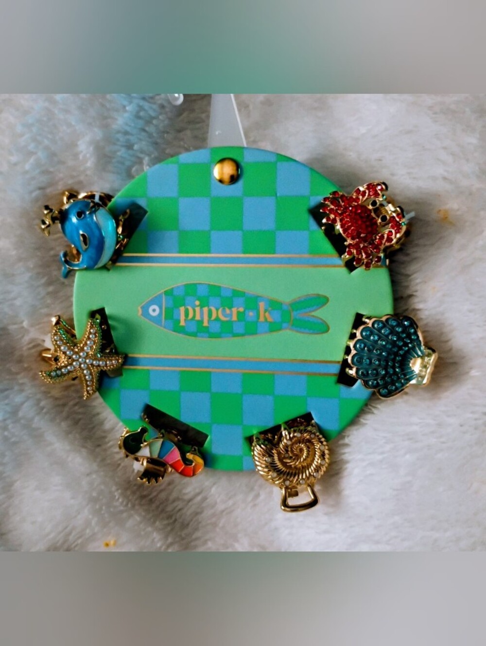 Piper K Sea Themed Hair Clips Set Of 6